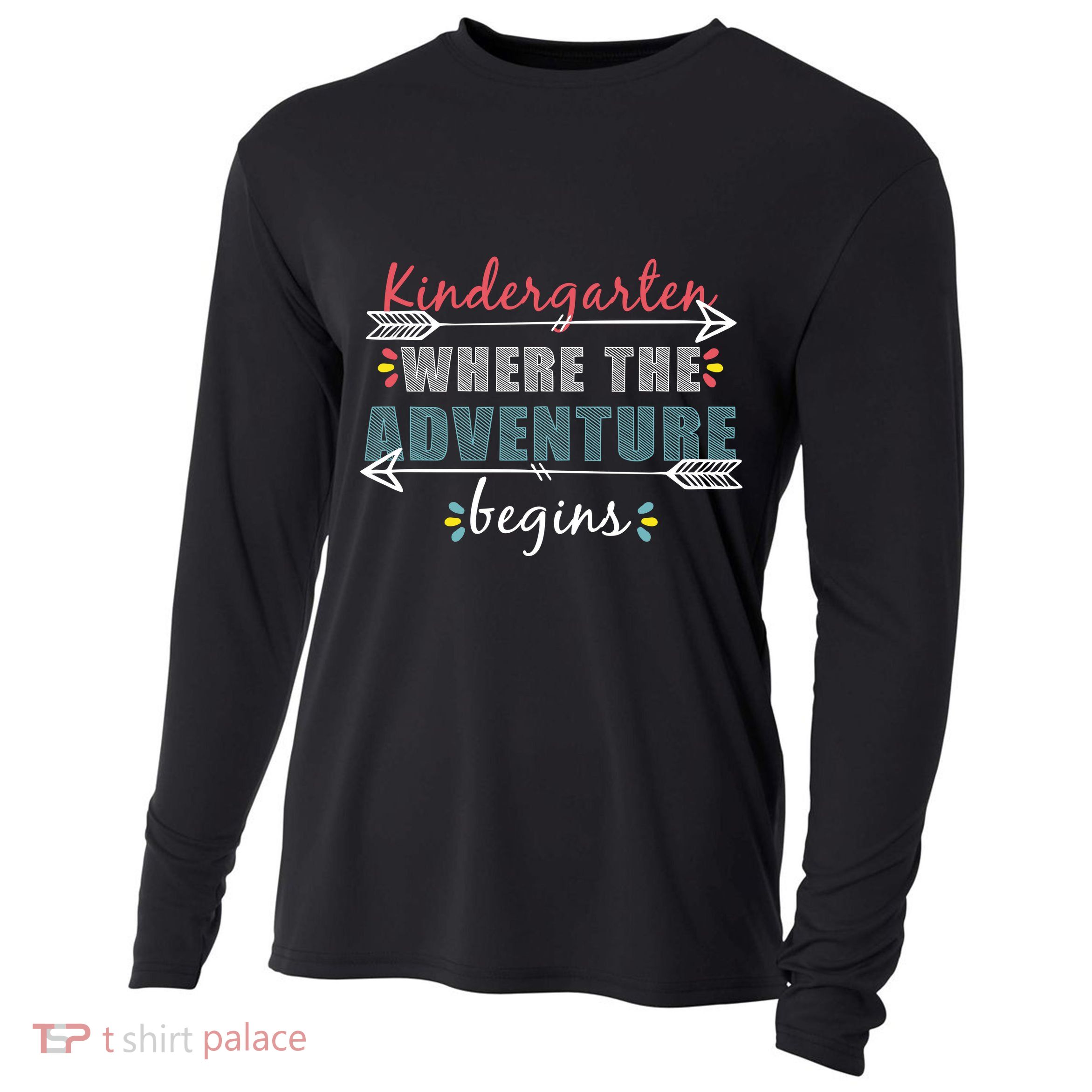 Kindergarten Back To School Adventure  Cooling Performance Long Sleeve Crew