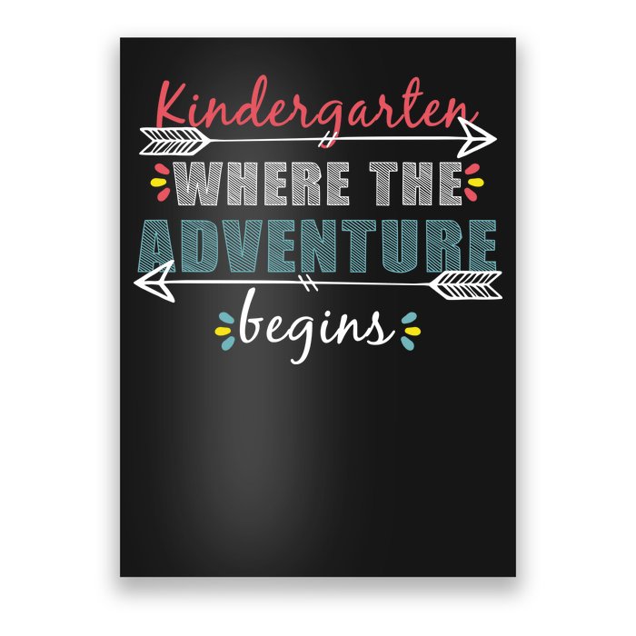 Kindergarten Back To School Adventure  Poster