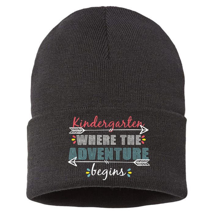 Kindergarten Back To School Adventure  Sustainable Knit Beanie