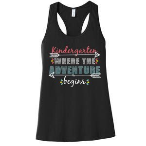 Kindergarten Back To School Adventure  Women's Racerback Tank