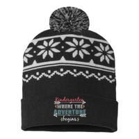 Kindergarten Back To School Adventure  USA-Made Snowflake Beanie