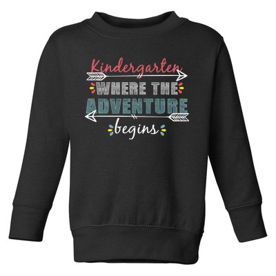 Kindergarten Back To School Adventure  Toddler Sweatshirt