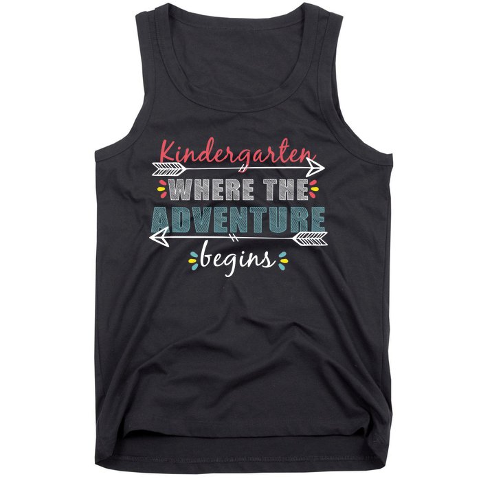 Kindergarten Back To School Adventure  Tank Top