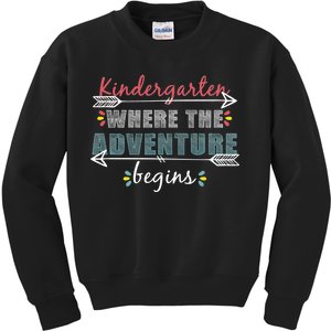 Kindergarten Back To School Adventure  Kids Sweatshirt