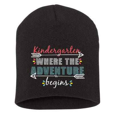 Kindergarten Back To School Adventure  Short Acrylic Beanie