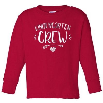 Kindergarten Crew Toddler Long Sleeve Shirt