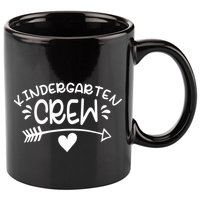 Kindergarten Crew Arrow Hear Simple Logo 11oz C Handle Ceramic Mug
