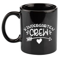Kindergarten Crew Arrow Hear Simple Logo 11oz C Handle Ceramic Mug