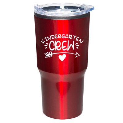 Kindergarten Crew Arrow Hear Simple Logo Tumbler