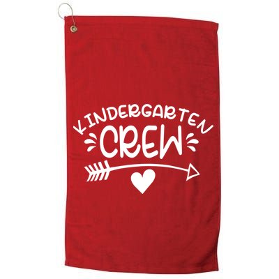 Kindergarten Crew Arrow Hear Simple Logo Golf Towel