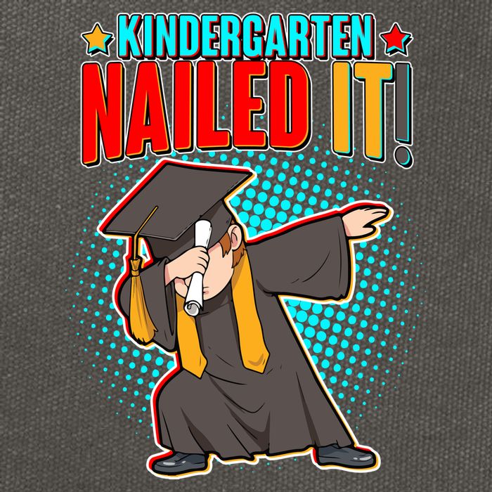 Kindergarten Graduate Nailed It Cotton Canvas Backpack