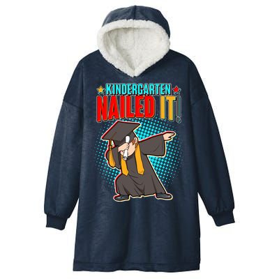 Kindergarten Graduate Nailed It Hooded Wearable Blanket