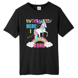 Kindergarten Here I Come Magical Unicorn Tall Fusion ChromaSoft Performance T-Shirt