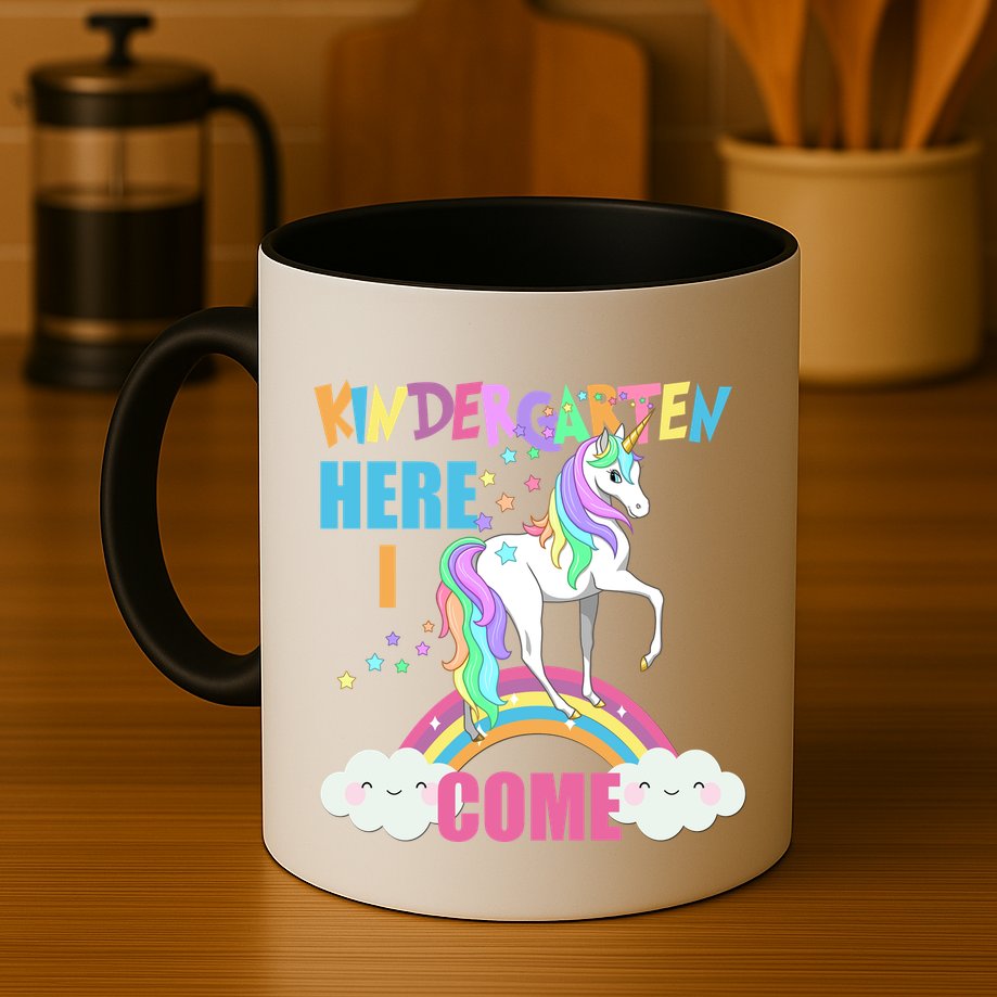 Kindergarten Here I Come Magical Unicorn Mug