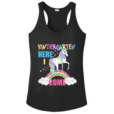 Kindergarten Here I Come Magical Unicorn Ladies PosiCharge Competitor Racerback Tank