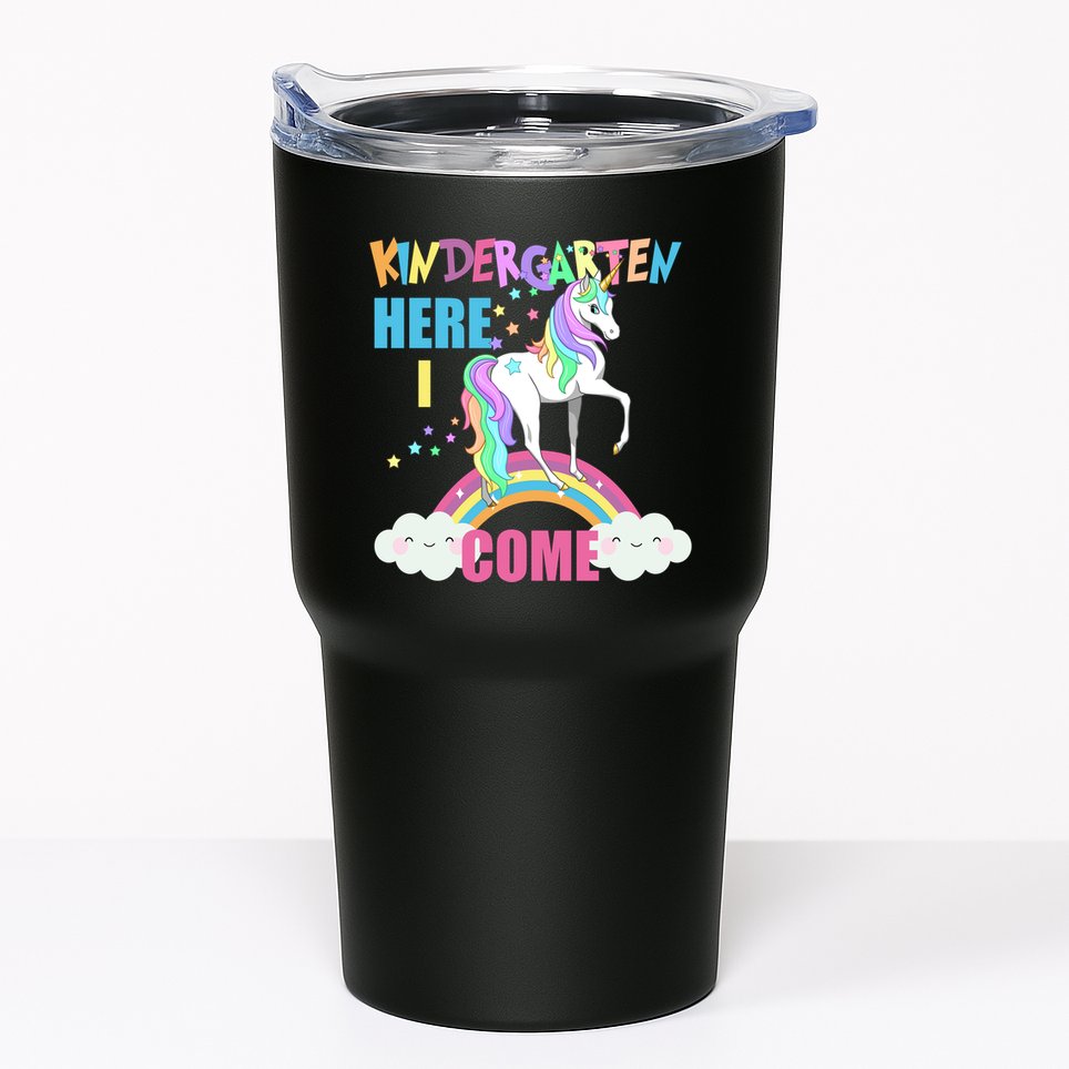 Kindergarten Here I Come Magical Unicorn Tumbler