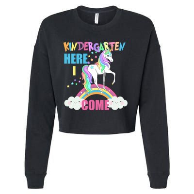 Kindergarten Here I Come Magical Unicorn Cropped Pullover Crew