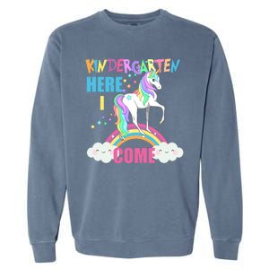 Kindergarten Here I Come Magical Unicorn Garment-Dyed Sweatshirt