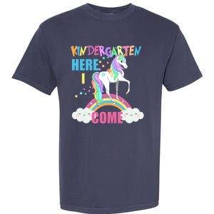 Kindergarten Here I Come Magical Unicorn Garment-Dyed Heavyweight T-Shirt