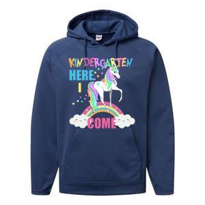 Kindergarten Here I Come Magical Unicorn Performance Fleece Hoodie