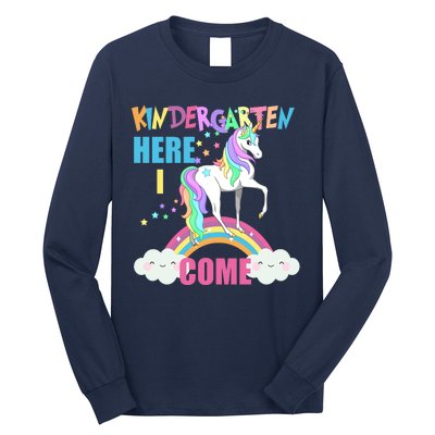 Kindergarten Here I Come Magical Unicorn Long Sleeve Shirt