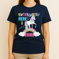 Kindergarten Here I Come Magical Unicorn T-Shirt