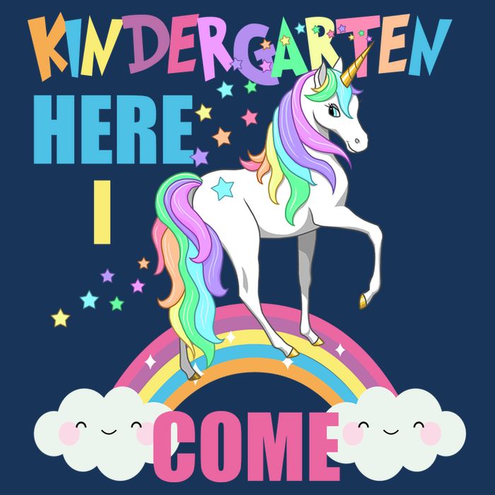 Kindergarten Here I Come Magical Unicorn T-Shirt