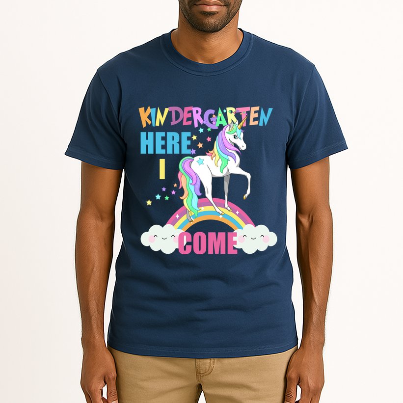 Kindergarten Here I Come Magical Unicorn Tall T-Shirt
