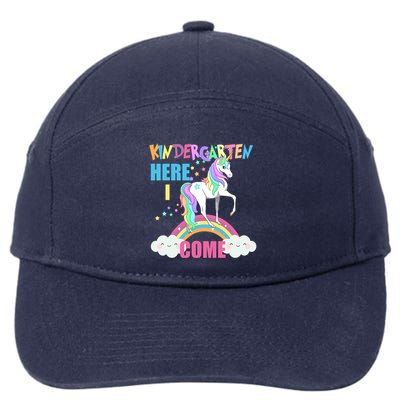 Kindergarten Here I Come Magical Unicorn 7-Panel Snapback Hat