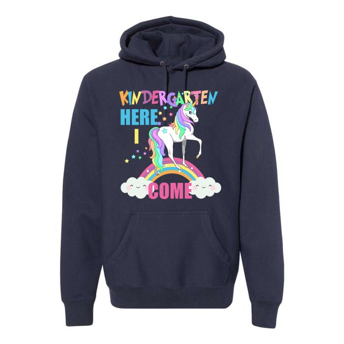 Kindergarten Here I Come Magical Unicorn Premium Hoodie