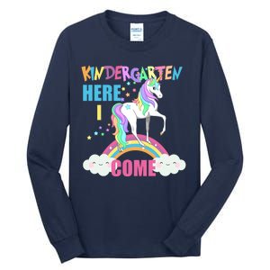 Kindergarten Here I Come Magical Unicorn Tall Long Sleeve T-Shirt