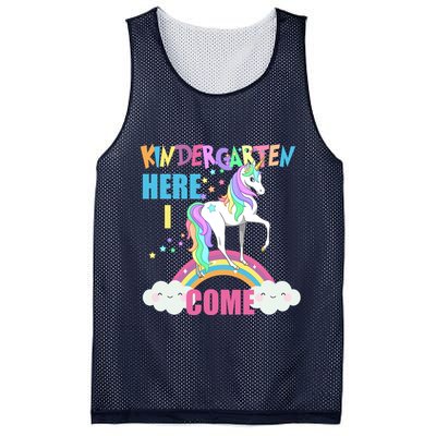 Kindergarten Here I Come Magical Unicorn Mesh Reversible Basketball Jersey Tank