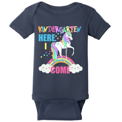 Kindergarten Here I Come Magical Unicorn Baby Bodysuit
