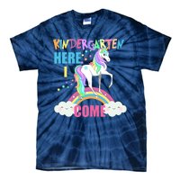 Kindergarten Here I Come Magical Unicorn Tie-Dye T-Shirt