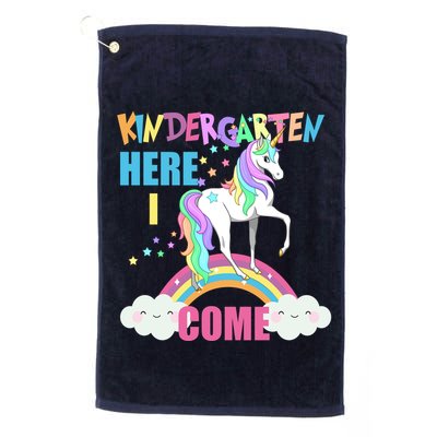 Kindergarten Here I Come Magical Unicorn Golf Towel