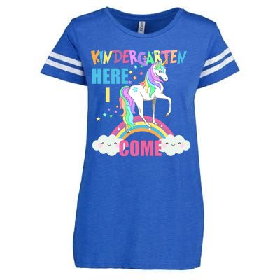 Kindergarten Here I Come Magical Unicorn Enza Ladies Jersey Football T-Shirt