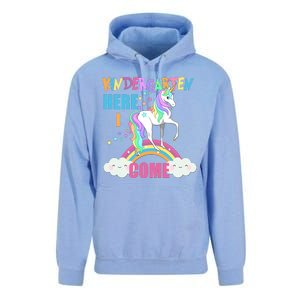 Kindergarten Here I Come Magical Unicorn Unisex Surf Hoodie