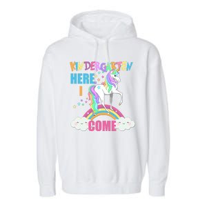 Kindergarten Here I Come Magical Unicorn Garment-Dyed Fleece Hoodie