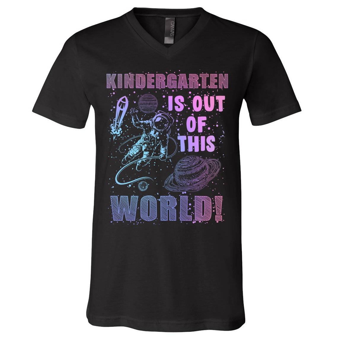 Kindergarten Is Out Of This World V-Neck T-Shirt