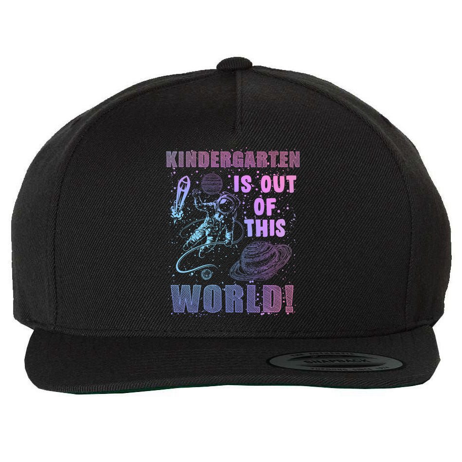 Kindergarten Is Out Of This World Wool Snapback Cap