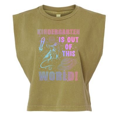Kindergarten Is Out Of This World Garment-Dyed Women's Muscle Tee