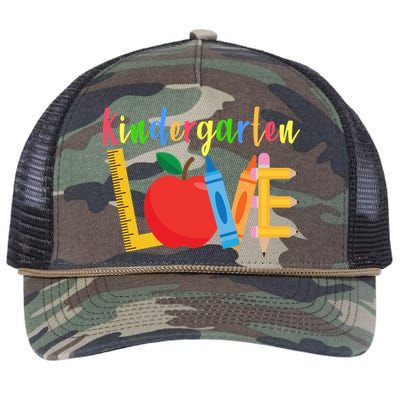 Kindergarten Love Retro Rope Trucker Hat Cap