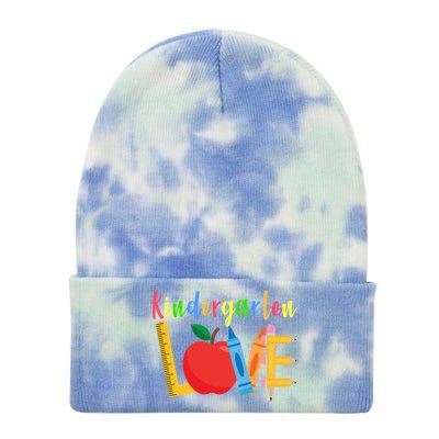 Kindergarten Love Tie Dye 12in Knit Beanie