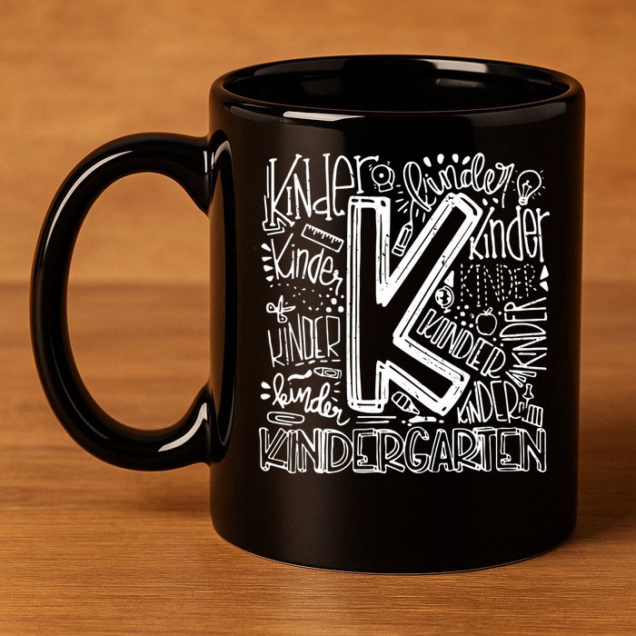 Kindergarten Mash-Up 11oz C Handle Ceramic Mug