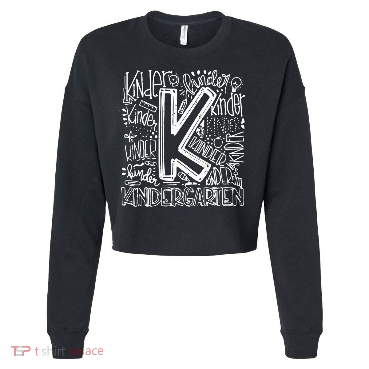 Kindergarten Mash-Up Cropped Pullover Crew