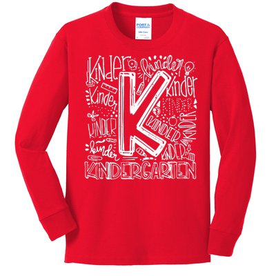 Kindergarten Mash-Up Kids Long Sleeve Shirt