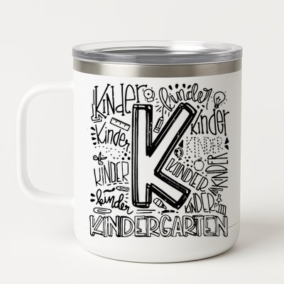 Kindergarten Mash-Up 12 oz Stainless Steel Tumbler Cup