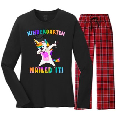 Kindergarten Nailed It Women's Long Sleeve Flannel Pajama Set 