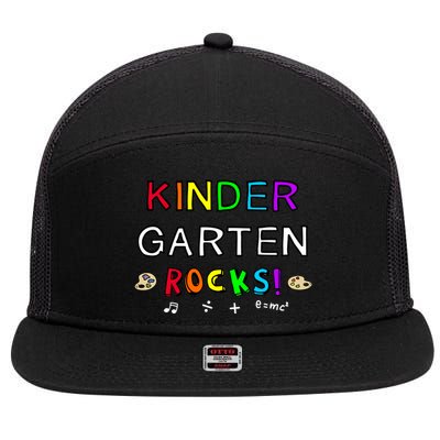 Kindergarten Rocks 7 Panel Mesh Trucker Snapback Hat