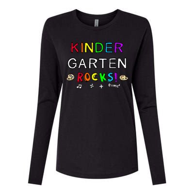 Kindergarten Rocks Womens Cotton Relaxed Long Sleeve T-Shirt